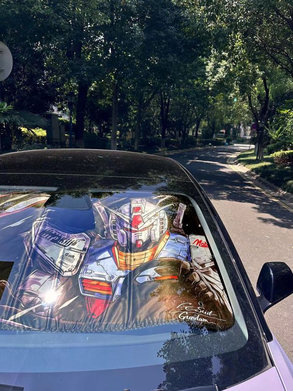 千鳥社 《汽車前擋遮陽-高達》玻璃隔熱高達Gundam扎古二次元防曬 