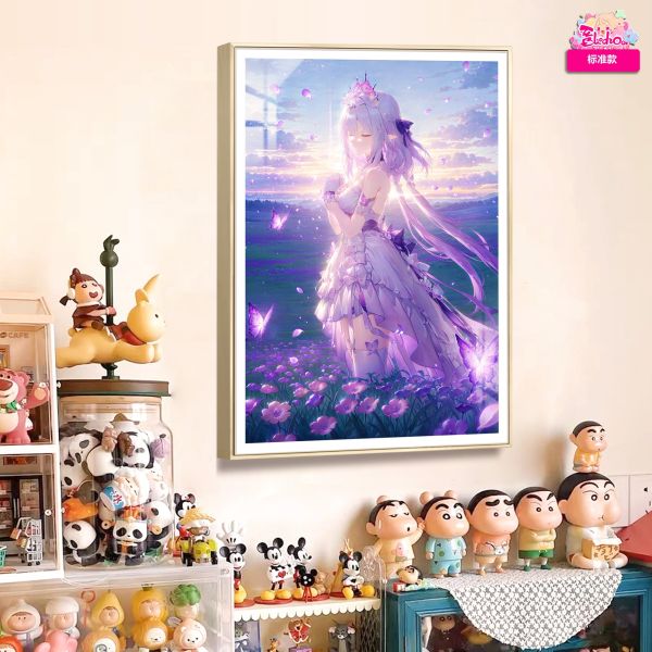 阿喵畫社 花海遐蝶高清裝飾畫 