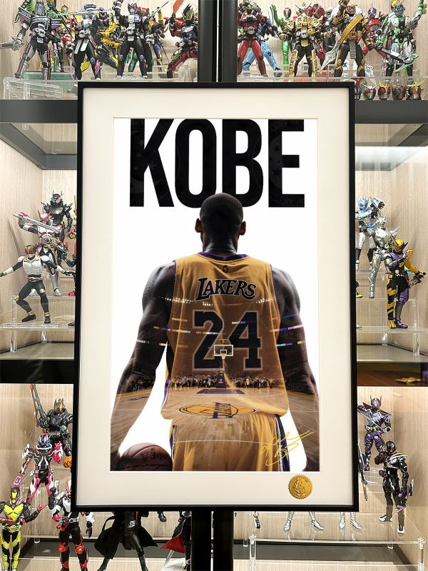 星空《科比背影》kobe布萊恩特黑曼巴NBA洛杉磯湖人隊裝飾畫 