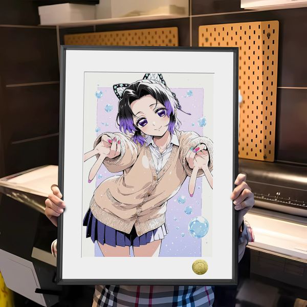 皇呱《女高甜美蝴蝶忍》鬼滅之刃裝飾畫 