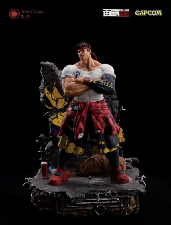 正版授權 Revive Studio 起點 《街霸對決》潮流系列第一款 隆 雕像 