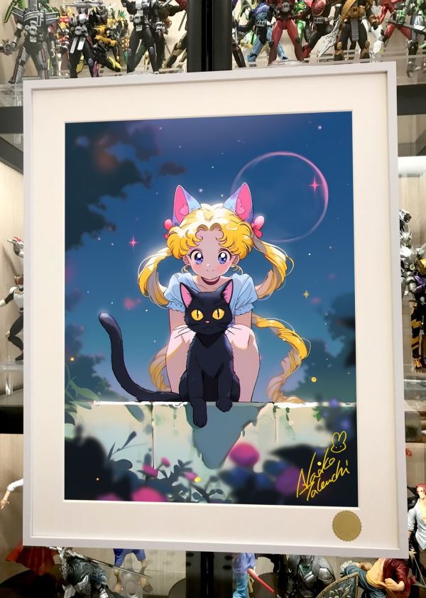 星空工作室 貓耳月野兔 水冰月美少女戰士水手月亮裝飾畫 