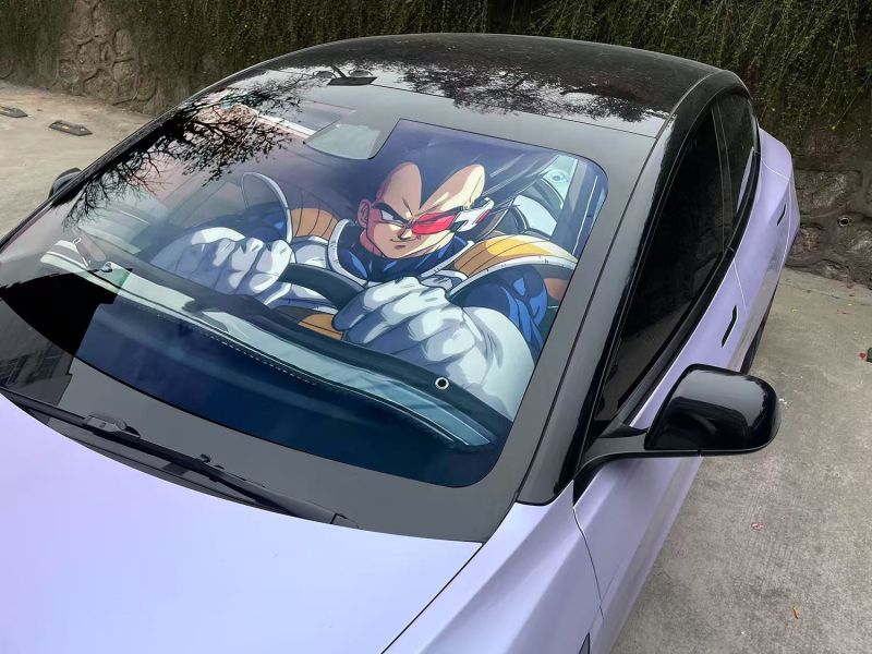 千鳥社 《汽車前擋遮陽-貝吉塔》七龍珠可愛汽車遮陽防曬前擋 