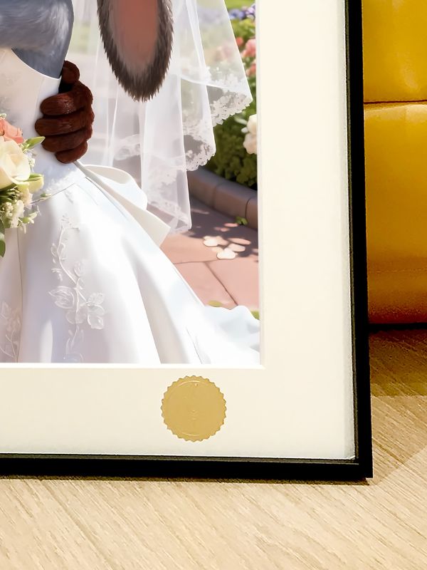 星空《動物城婚禮》瘋狂動物城2朱迪尼克裝飾畫 