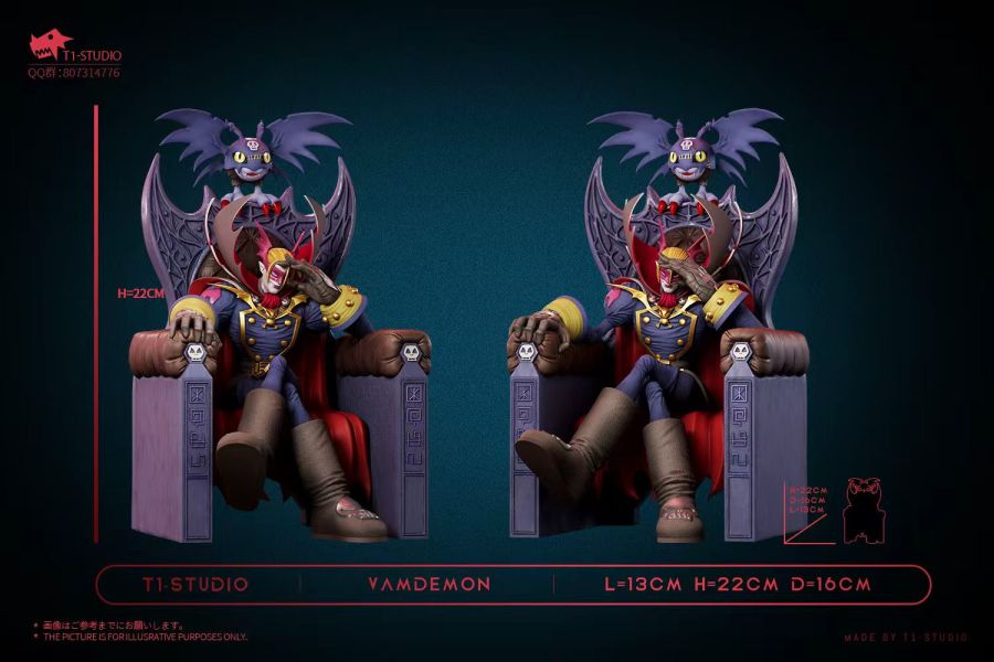 T1-studio 數碼精靈大冒險-坐姿吸血魔&小惡魔 