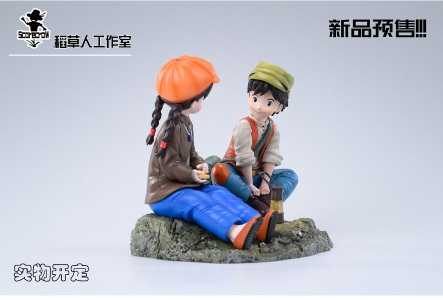 稻草人工作室 天空之城 油燈旁的希達與巴魯 
