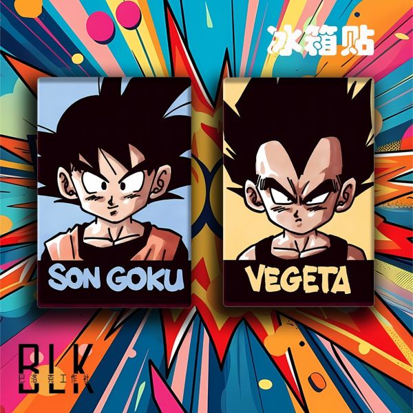 巴洛克 七龍珠悟空超賽貝吉塔悟飯短笛特蘭克斯悟天克斯克林裝飾畫/冰箱貼 