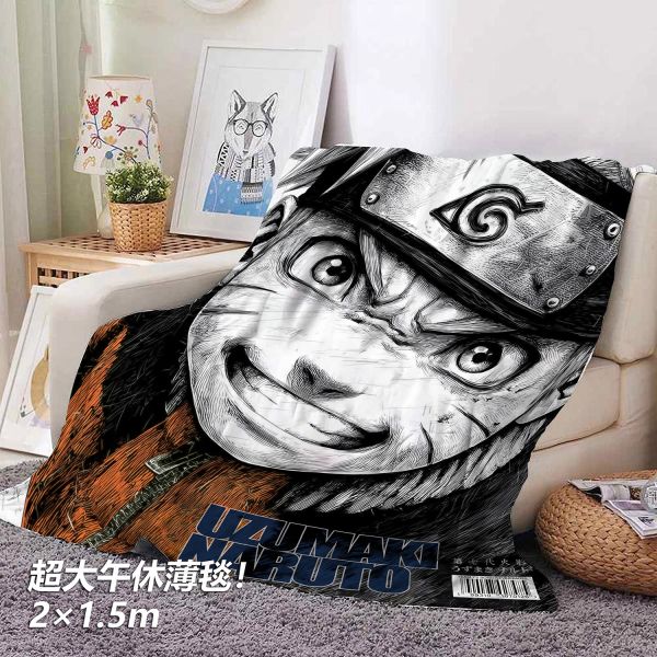 千鳥社《墨影鳴人》火影忍者漩渦鳴人第七班午睡毯地毯裝飾畫 
