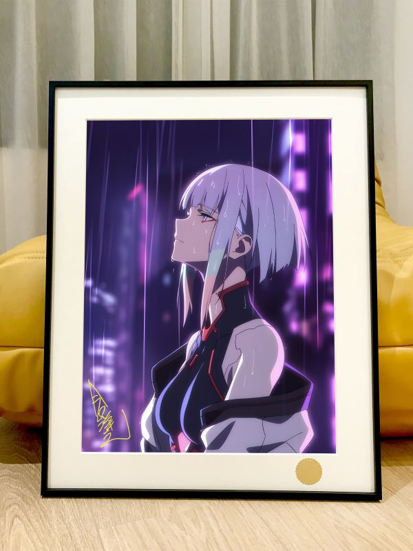 星空工作室 《雨夜露西》賽博朋克邊緣行者 lucy裝飾畫 