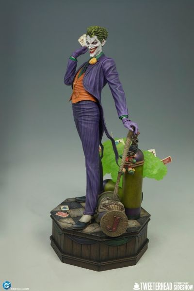 正版授權 Sideshow×Tweeterhead 61cm DC反派 The Joker 小丑 