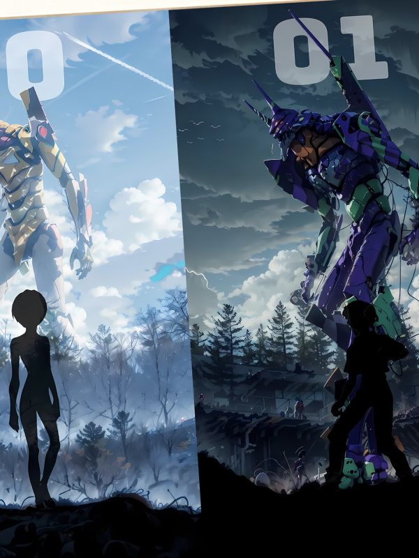 星空《EVA機甲》新世紀福音戰士裝飾畫 