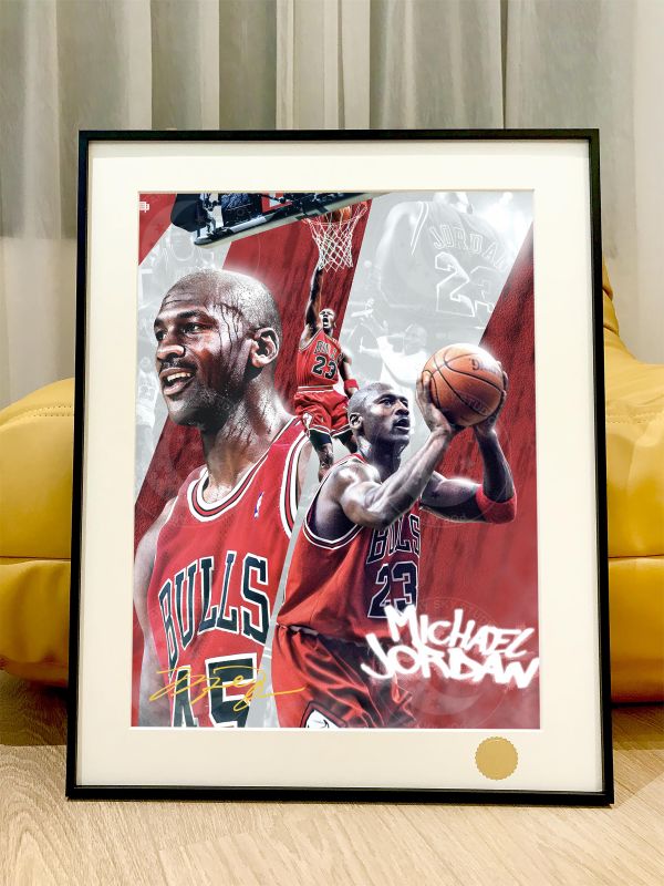 星空 《公牛喬丹》Jordan邁克爾·喬丹飛人NBA裝飾畫 