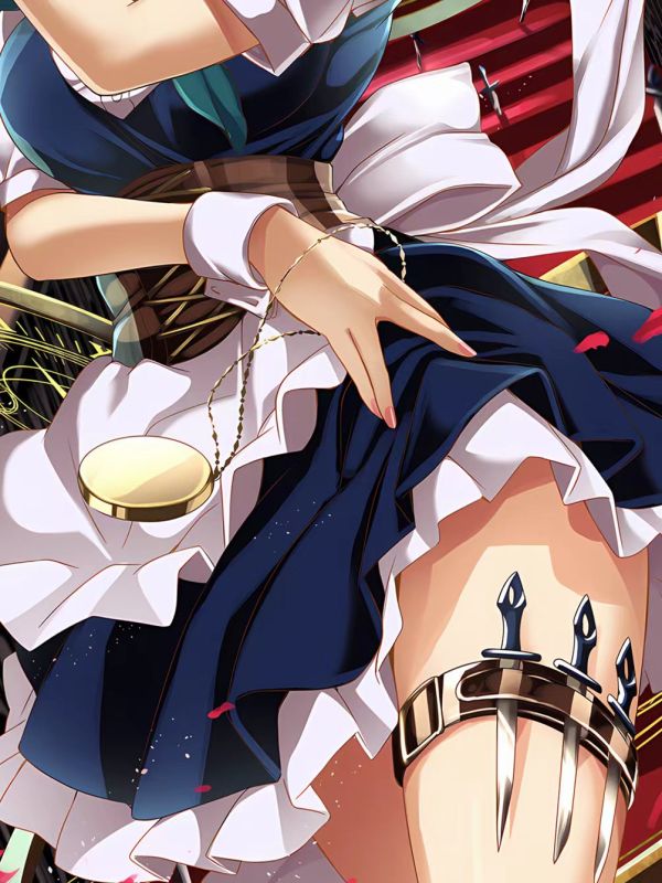 星空《十六夜咲夜》東方Project紅魔鄉PAD長女僕長裝飾畫 