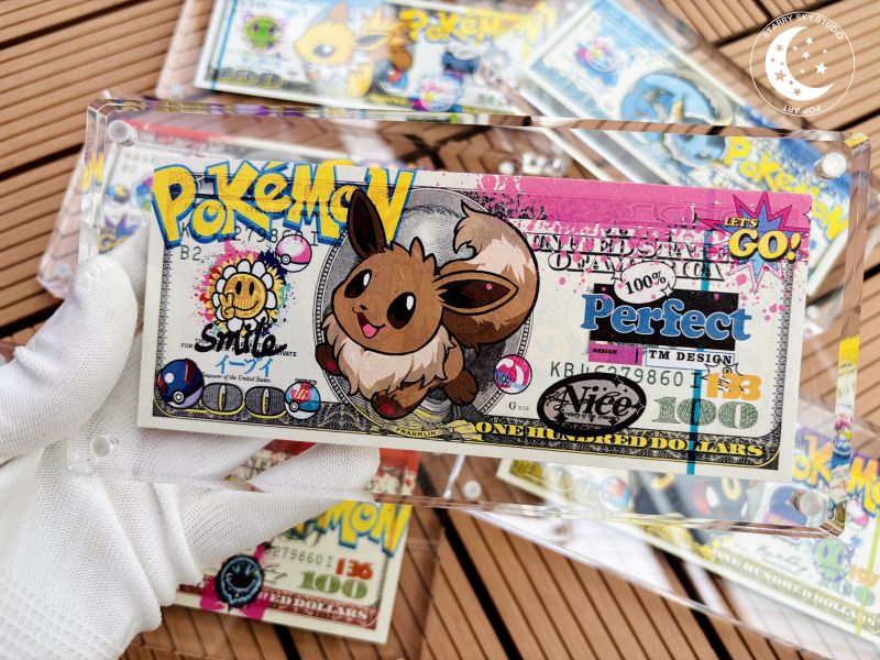 星空工作室 《伊布系列美金版畫》寶可夢 