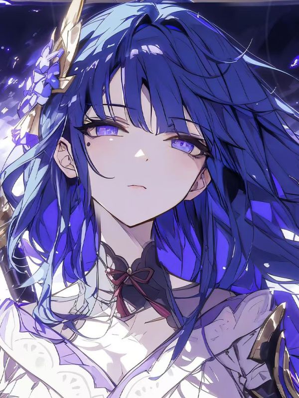 星空 《雷電將軍影》原神Raiden動漫裝飾畫 