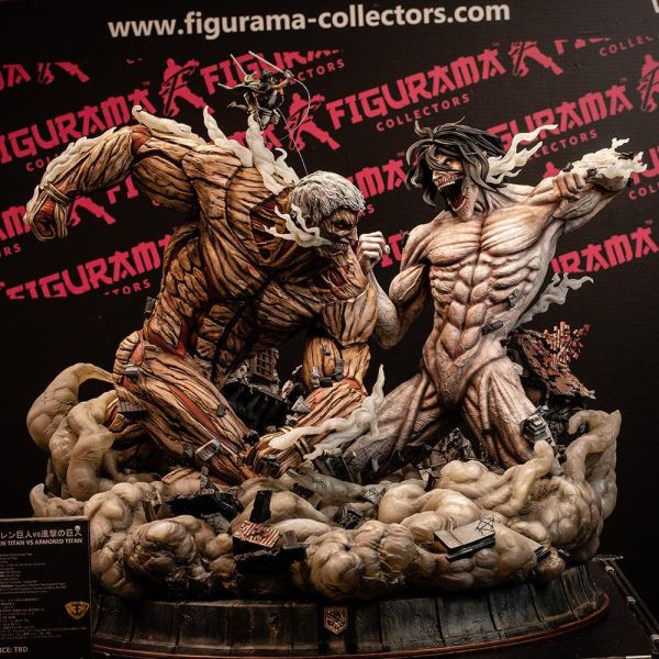 【陸倉現貨】FIGURAMA石油場 正版授權 進擊的巨人 艾連vs萊納 