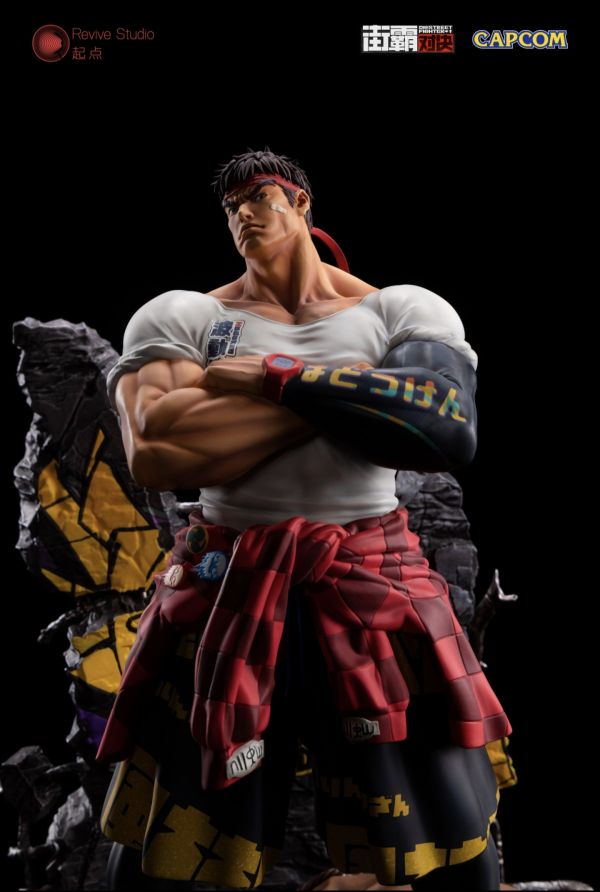 正版授權 Revive Studio 起點 《街霸對決》潮流系列第一款 隆 雕像 