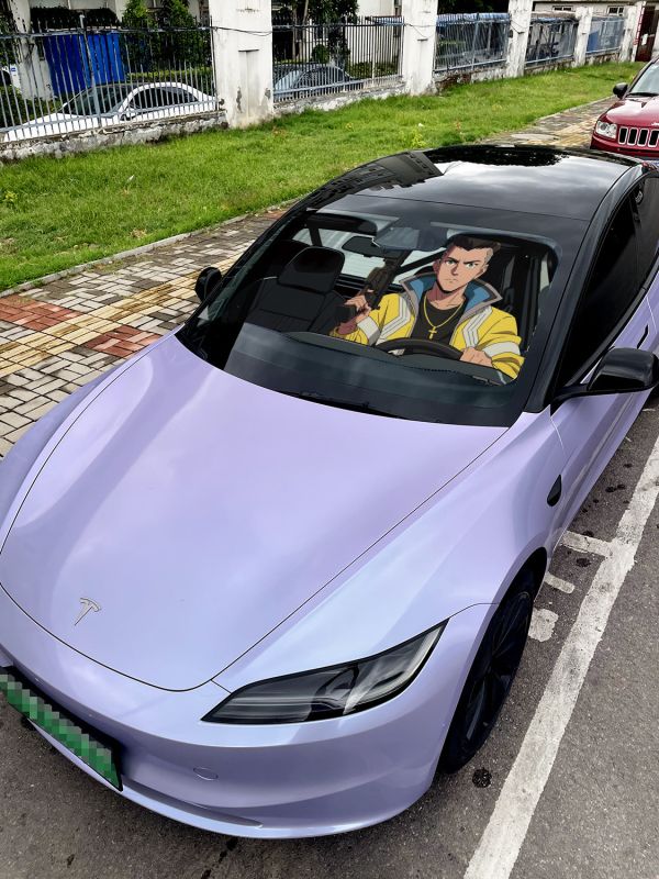 千鳥社《汽車前擋遮陽-大衛和露西》賽博朋克邊緣行者 