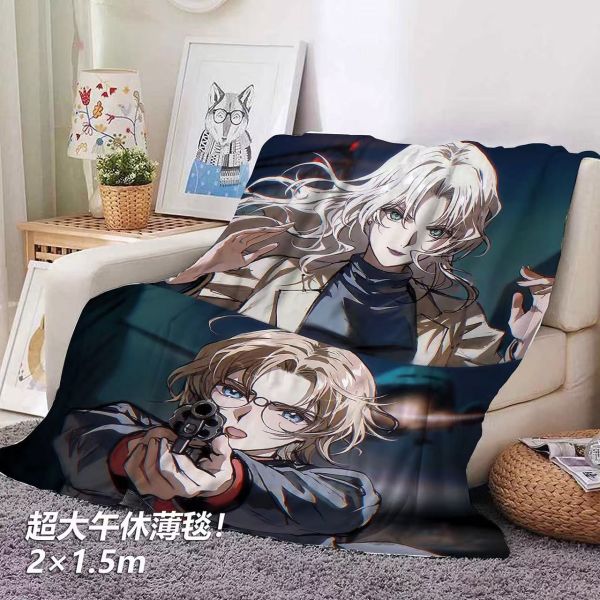 千鳥社 《貝爾摩德和茱蒂》名偵探柯南二次元午睡毯地毯裝飾畫 