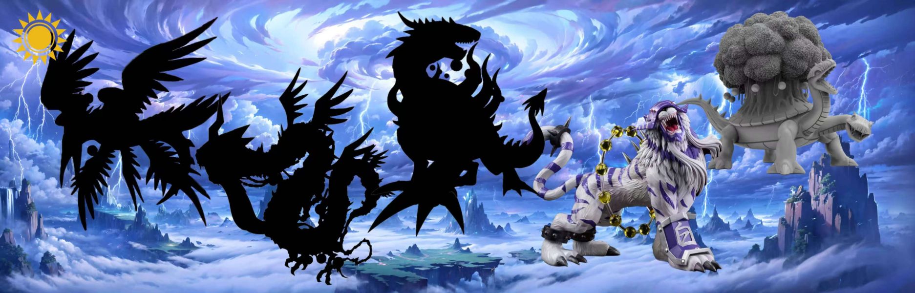 【補款】太陽模玩 數碼寶貝四聖獸系列第一彈 白虎獸 