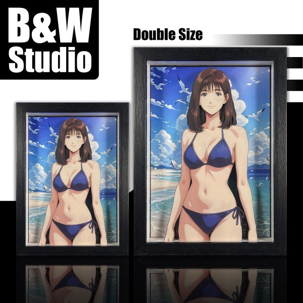黑白畫映B&W Studio 赤木晴子 立體裝飾畫 
