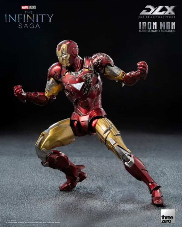 正版授權 Threezero 17.5cm DLX 鋼鐵俠Mark 6 戰損版 