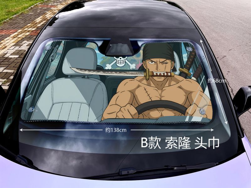 千鳥社 《汽車前擋遮陽-索隆》海賊王索隆三刀流草帽團 