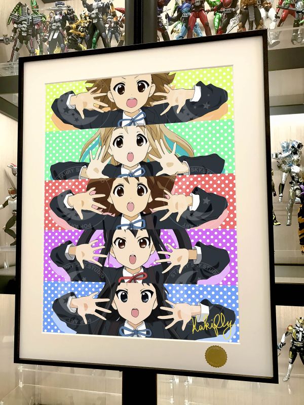 星空工作室 《輕音部》K-ON！輕音少女平澤唯秋山澪裝飾畫 