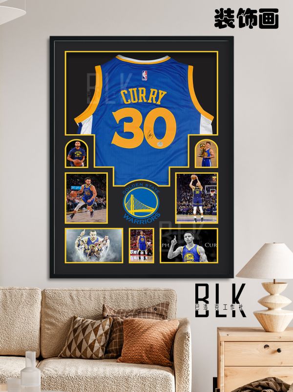巴洛克 萌神小學生中國行Curry金州勇士NBA裝飾畫 