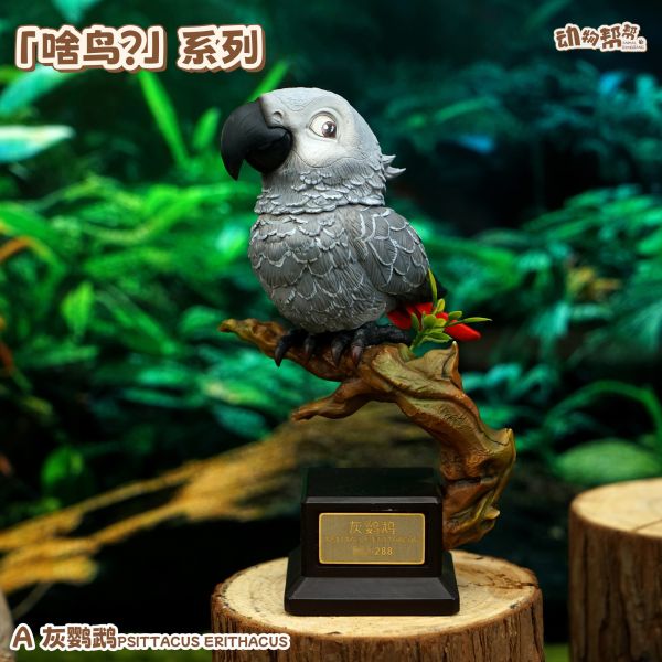 傑刻動漫×動物幫幫農場 啥鳥系列第四彈 灰鸚鵡&粉紅鳳頭鸚鵡 