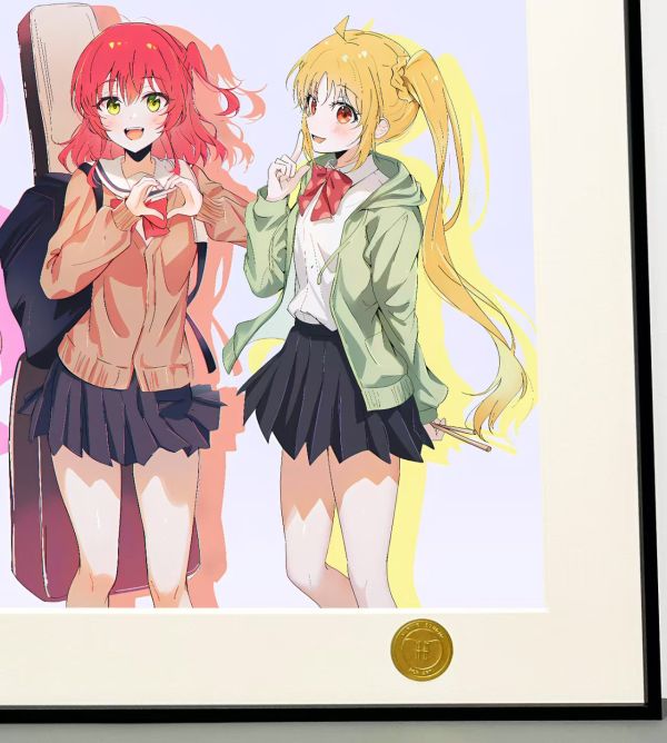 H2工作室 《孤獨搖滾》後藤獨山田涼伊地知虹夏喜多鬱代裝飾畫 