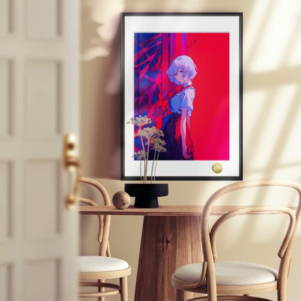 皇呱 《凌波麗&明日香》EVA緋紅單人照裝飾畫 