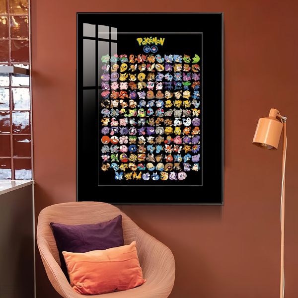 JUZI橘子工作室 寶可夢第一世代裝飾畫 