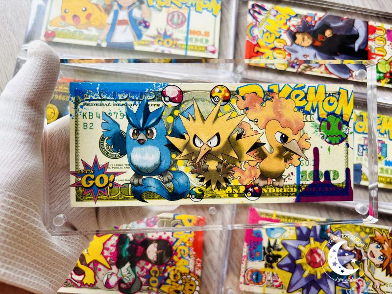 星空-《寶可夢三傻美金版畫磚系列》 