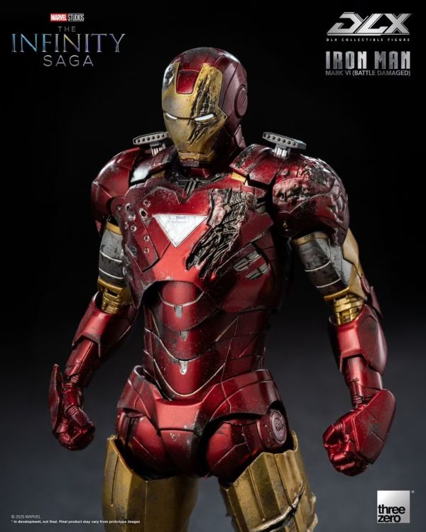 正版授權 Threezero 17.5cm DLX 鋼鐵俠Mark 6 戰損版 
