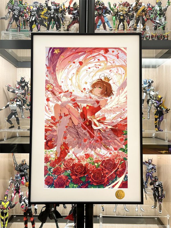 星空《玫瑰小櫻》百變小櫻魔卡少女櫻裝飾畫 