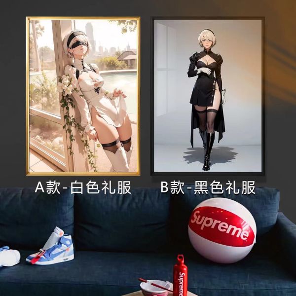 千鳥社《2B單人照》YoRHa尤爾哈2B尼爾機械紀元NieR裝飾畫 