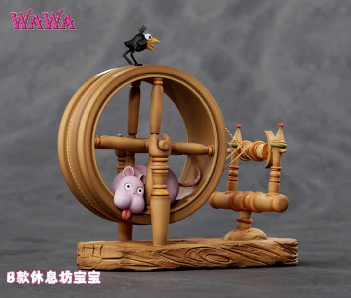 wawa工作室 宮崎駿桌面小擺件系列 奔跑坊寶寶 