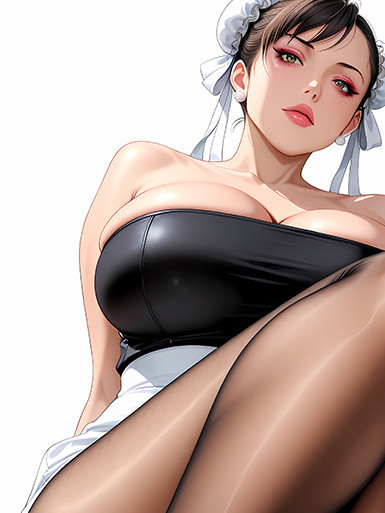 巴洛克 《黑絲春麗》街頭霸王遊戲卡普空裝飾畫冰箱貼 