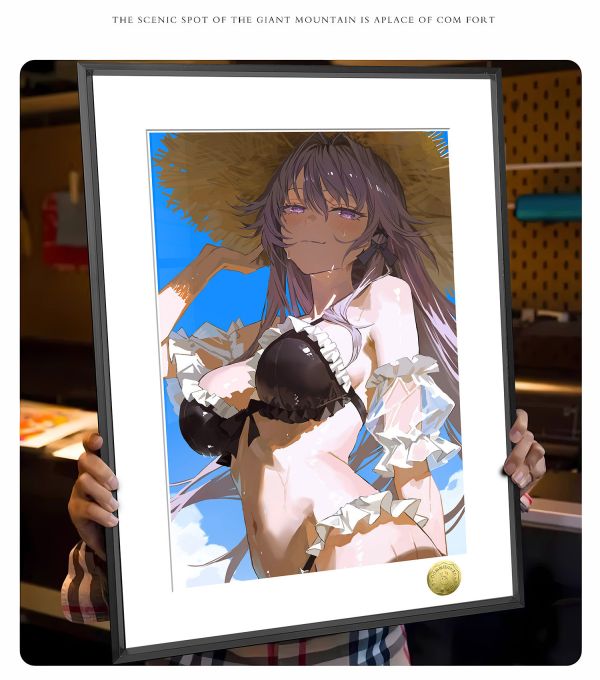 皇呱《泳裝大黑塔》崩壞：星穹鐵道湛藍星高智商美女裝飾畫 