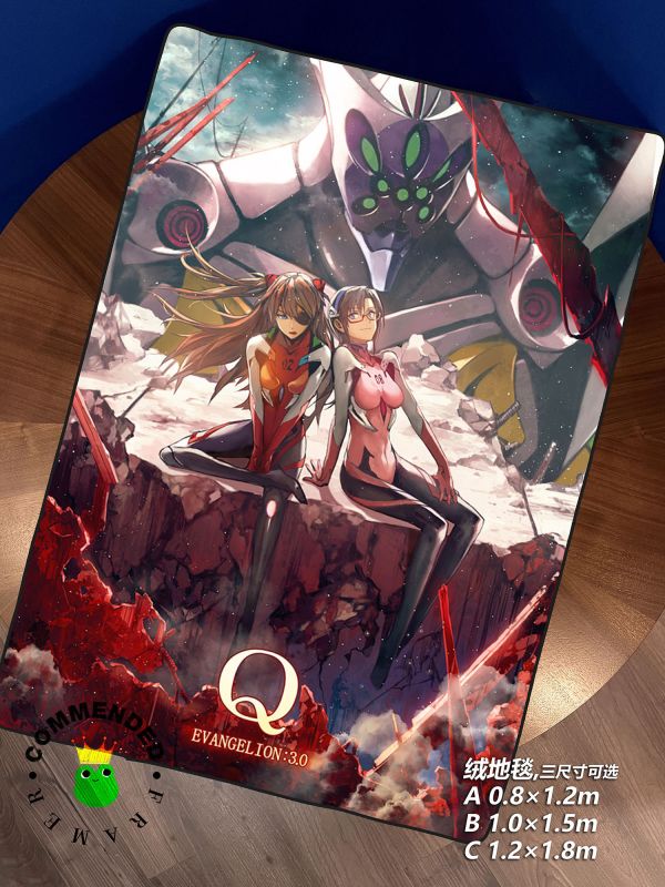 皇呱《劇場版明日香真希波CP》福音戰士裝飾畫 