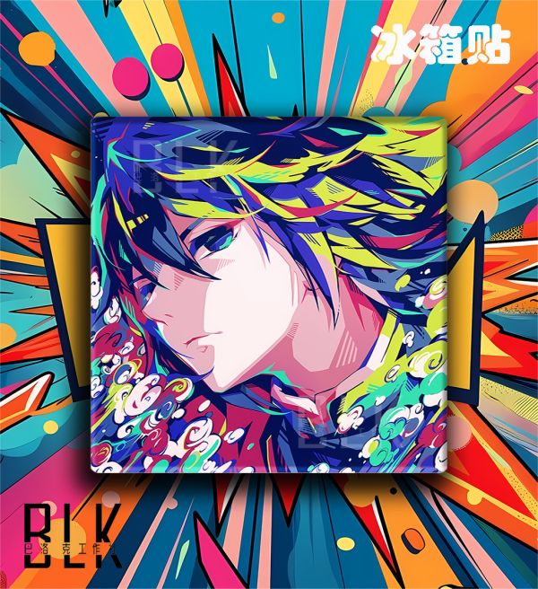 巴洛克 炫彩九柱系列鬼滅之刃無限城篇裝飾畫/冰箱貼 