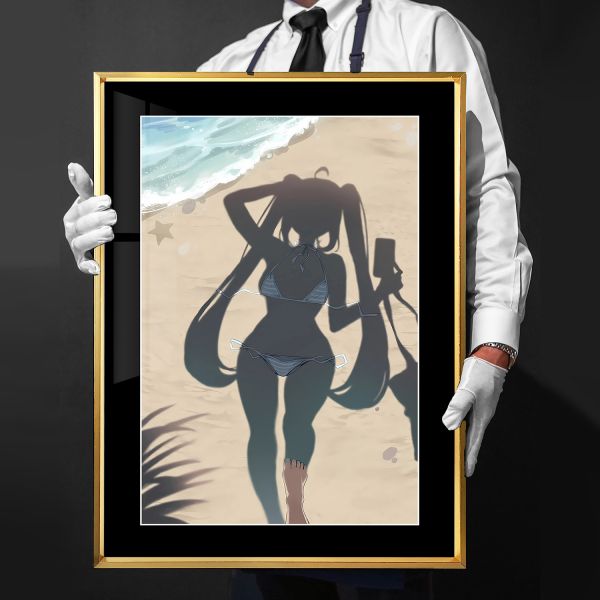 千鳥社 《初音影子》miku公主殿下午睡毯地毯裝飾畫 