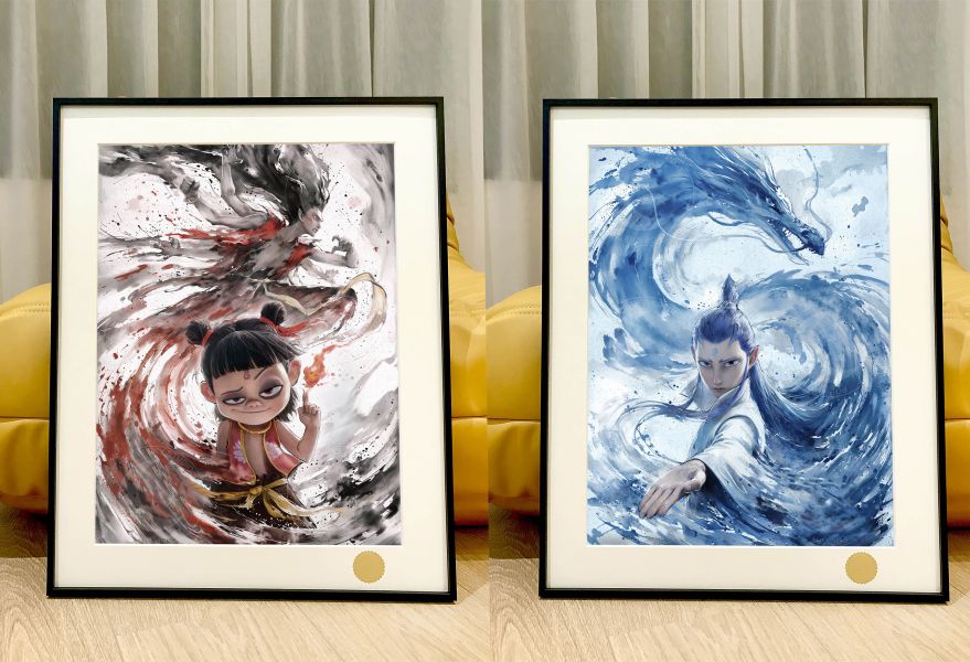 星空 《敖丙》哪吒之魔童鬧海裝飾畫 