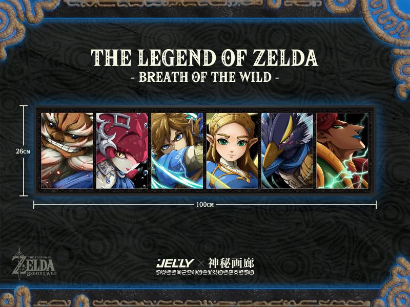 原畫師Jelly×神秘畫廊 《塞爾達傳說》收藏級油畫布裝飾畫 