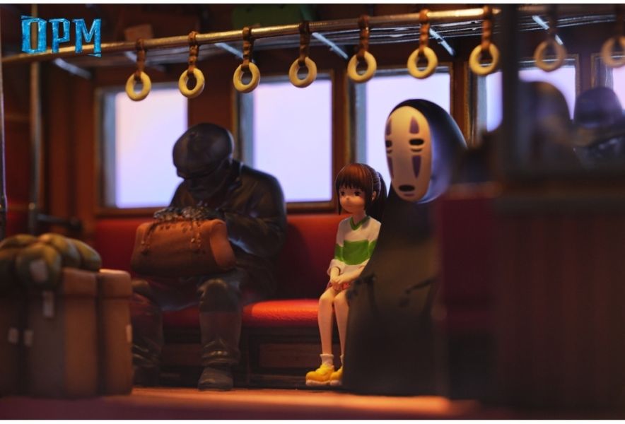 OPM-Studio 宮崎駿桌面場景系列011-千與千尋-海上列車 