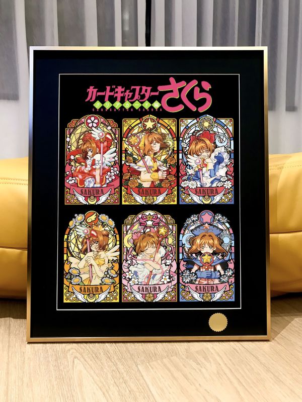 星空工作室 《小櫻彩窗》百變小櫻魔卡少女木之本櫻庫洛牌裝飾畫 