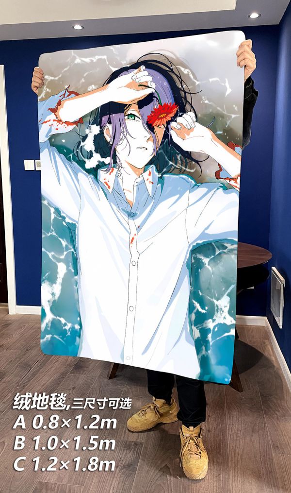 千鳥社《蕾塞單人》鏈鋸人Reze炸彈惡魔午睡毯地毯裝飾畫 