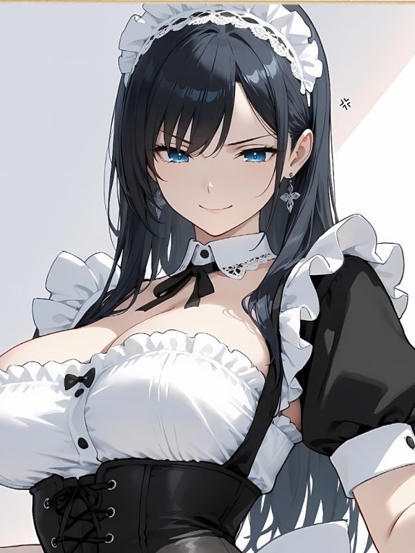 星空《生氣女僕》maid動漫遊戲二次元裝飾畫 