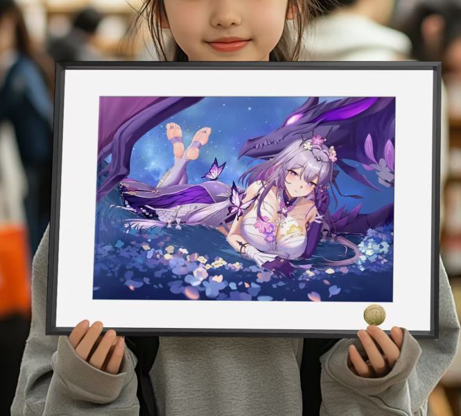 皇呱 《聖女大人》崩壞星穹鐵道奧赫瑪的入殮師聆聽亡者之聲遐蝶裝飾畫 